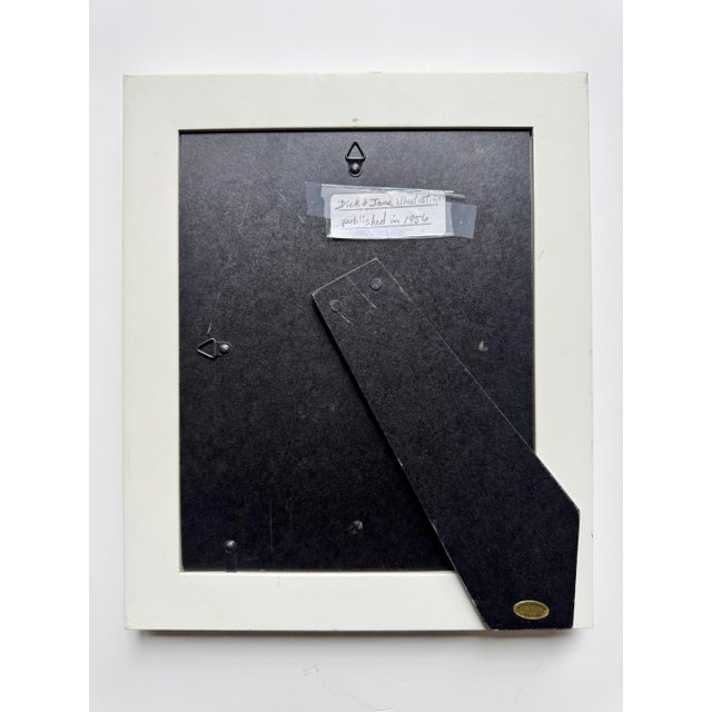 Pages from a 1956 Dick and Jane children's book, matted and framed for use as artwork in a Nursery or Child's room.