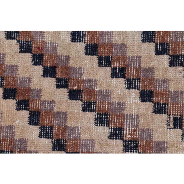 Mid-Century Modern Vintage Zeki Müren Rug With Colorful Geometric Patterns, From Rug & Kilim For Sale - Image 3 of 5
