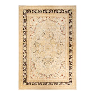 Mogul, One-of-a-Kind Hand-Knotted Area Rug - Ivory, 10' 2" x 15' 0" For Sale