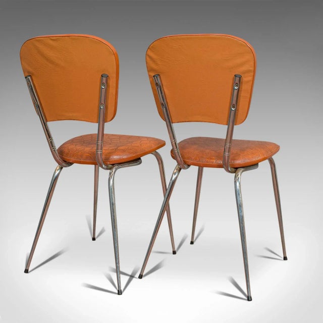 1960s French Faux Crocodile Upholstery Chairs - A Pair For Sale - Image 6 of 13