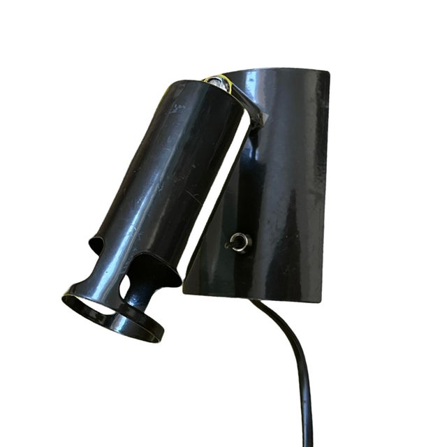 Black Minimalist Wall Lamp Bedside Lamp Nordlux 7385, Germany 1980s. For Sale - Image 8 of 11