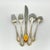 Metal Yamazaki "Monique Gold" Gold Accent Stainless Flatware Set - 61 Pieces (Service for 12 With Storage Case) Vintage 1980's/1990's For Sale - Image 7 of 18