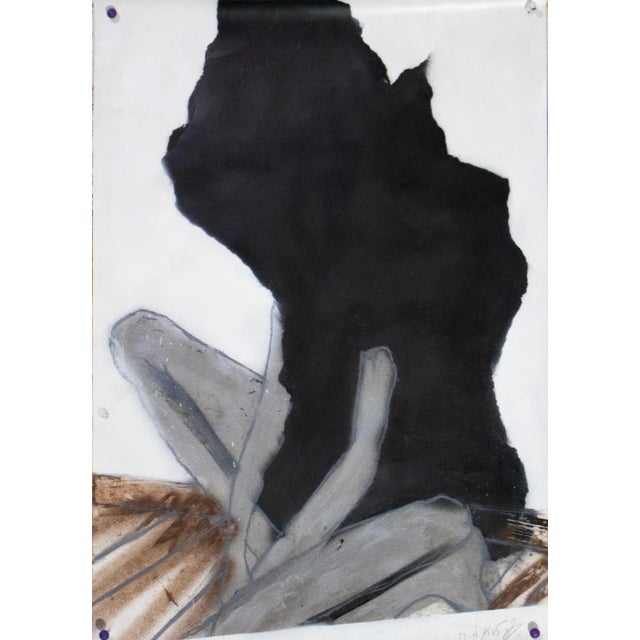 Irakli (Akuna) Kavtaradze, Dark Side, 2020, Mixed Media on Canvas, in Flawless conditions. This piece is attributed to the...