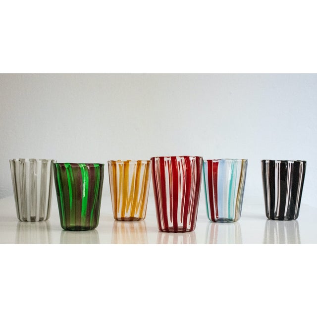 Italian Murano Glassware by Mariana Iskra for Ribes Studio, 2004, Set of 6 For Sale - Image 9 of 9