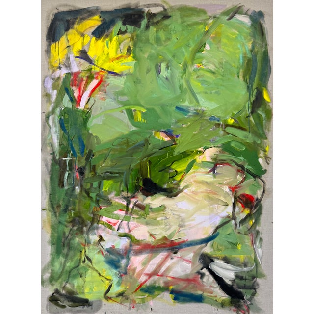 Contemporary Abstract Oil on Canvas "Warmth on Our Skin" by Petra Schott For Sale - Image 6 of 7