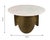 Indio White Marble Cocktail Table For Sale In Los Angeles - Image 6 of 7