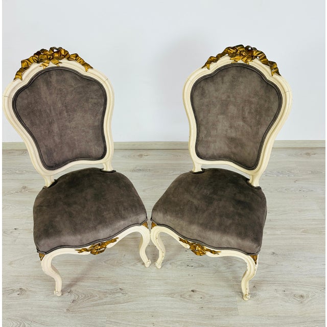French French Louis XV Accent Chairs – A Pair For Sale - Image 3 of 7