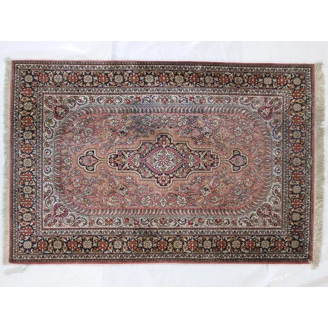1990s Persian Silk Qum, 3'5" X 5'2" For Sale In New York - Image 6 of 6