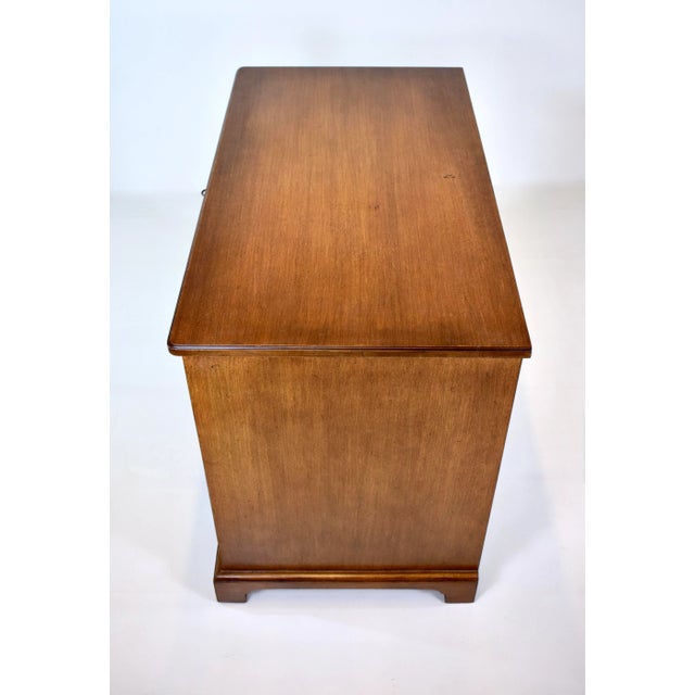 Georgian Style Mahogany Kneehole Desk by Charak Furniture Co, 1930's For Sale - Image 12 of 13