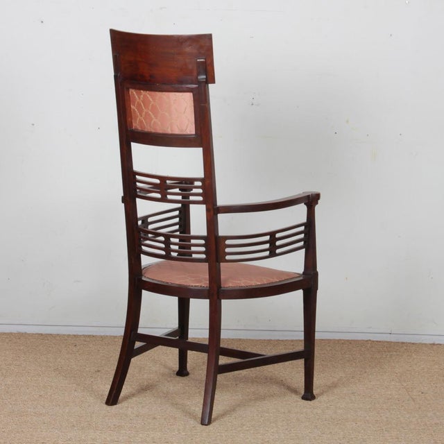 Arts and Crafts English Armchair by J.S. Henry, 19th Century For Sale - Image 9 of 11