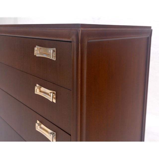 4 Drawers Mid Century Modern Walnut Dresser MINT For Sale - Image 9 of 12