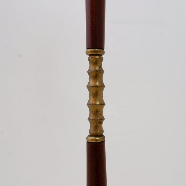 Mid-Century Modern Vintage Tripod Floor Lamp with Opaline Glass from Stilnovo, 1950s For Sale - Image 3 of 16