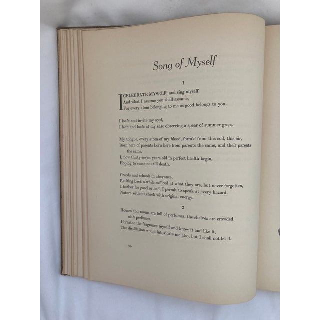 Leaves of Grass / Vintage Book of Walt Whitman Poetry Collection / 1940 For Sale - Image 9 of 13