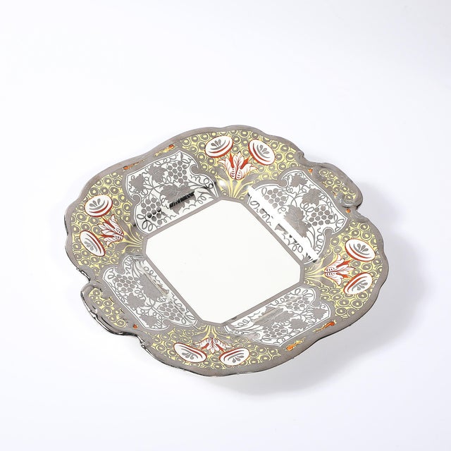Ceramic Art Deco Wedgewood Porcelain Floral and Grapevine White Gold Overlay Silver Dish For Sale - Image 7 of 15
