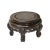 Asian 5.5" Brown Solid Wood Round Claw Legs Stand Easel Silver Line Inlay For Sale - Image 3 of 6