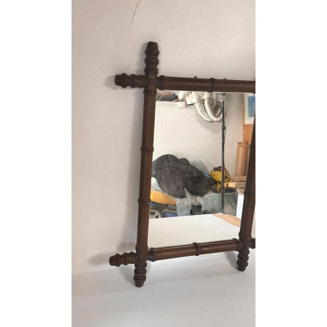 Carved Wooden Mirror, France, 1940s For Sale - Image 4 of 15