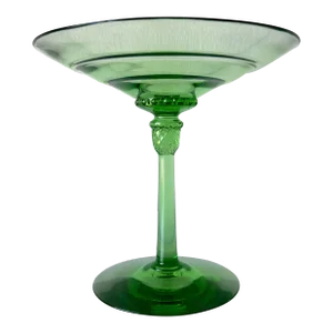 1920s Heisey Charter Oak Moongleam Optic Tazza