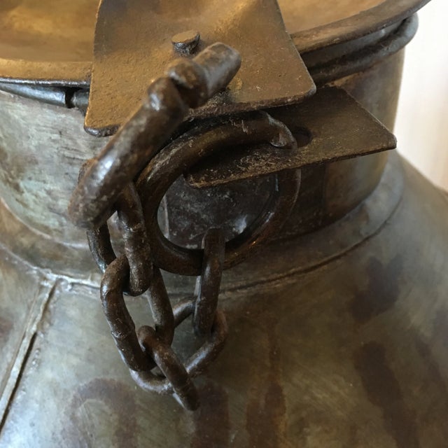 Antique Original Metal Milk Can For Sale - Image 11 of 13