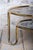 Small Czech Bauhaus Table in Brass and Black Glass, 1950s For Sale - Image 4 of 9