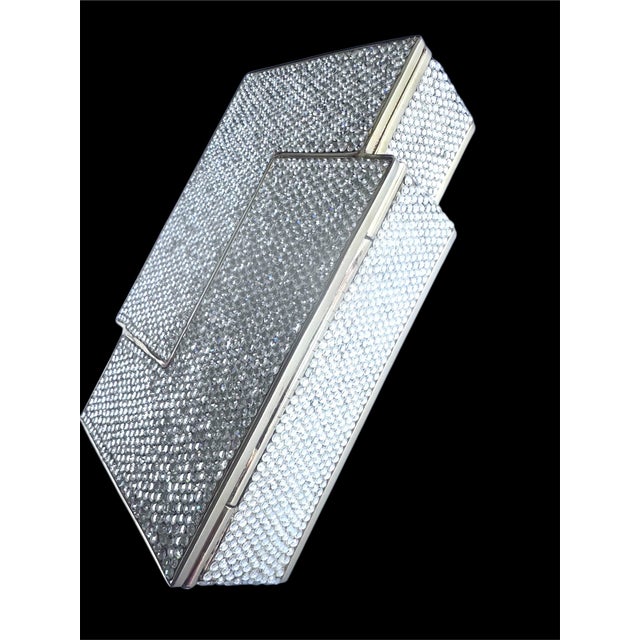 1985 Judith Leiber Crystal Tetris Minaudiere Evening Shoulder Clutch Handbag Vintage For Sale - Image 16 of 18