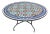 60" Moroccan Multi-Color Beldia Mosaic Table For Sale