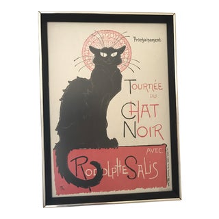Vintage Framed Chat Noir Poster For Sale