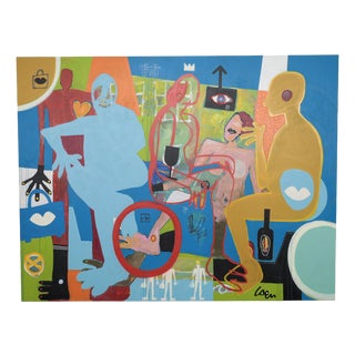 Coen Blankwaard, Large Joie De Vivre Composition, 2013, Canvas Painting For Sale