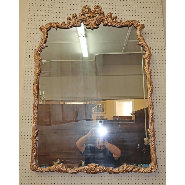 Early 20th Century Louis XV French Style Gold Gilt Mirror 38 X 54 For Sale - Image 4 of 8