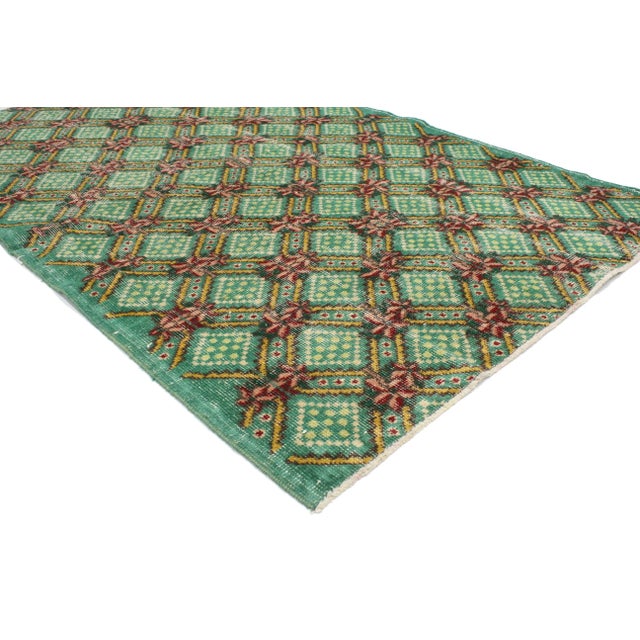 Rustic Vintage Turkish Sivas Rug - 03'10 x 06'00 For Sale - Image 3 of 4