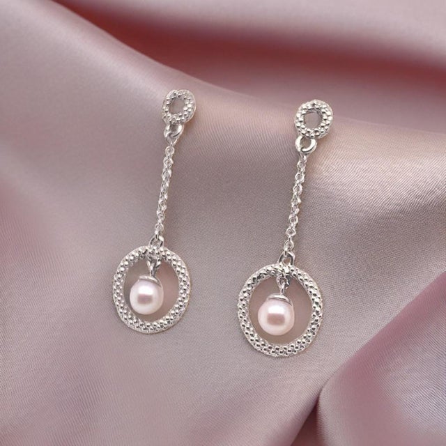 Akoya Pearl Earrings 14 Karat White Gold Certified For Sale In New York - Image 6 of 16