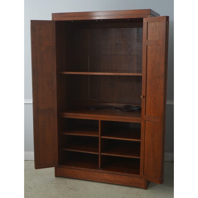 Mission Stickley Mission Cherry Tv Entertainment Unit Armoire For Sale - Image 3 of 16