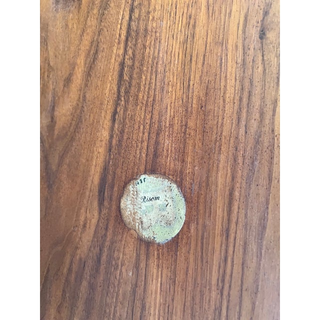 1960s 1960s Jens Risom Teak “Guitar Pick” Triangular Side Table — Tagged Risom Design, Mid-Century Modern For Sale - Image 5 of 5