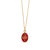 Gold Minimalist Red Enamel Evil Eye Pendant Gold Chain Necklace For Sale - Image 8 of 8