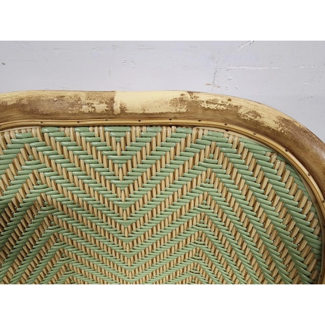 Outdoor Dining Chairs Aluminum Rattan by Lane - Set of 4 For Sale - Image 12 of 12