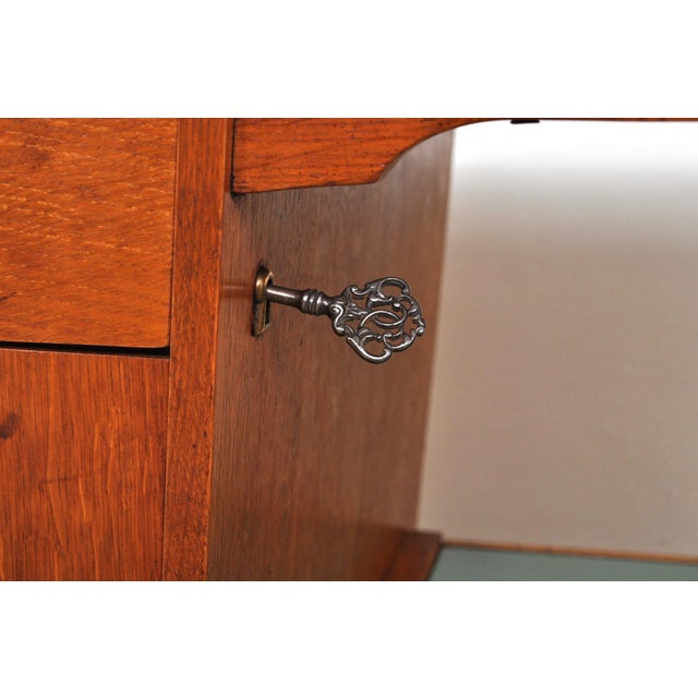 Mid-Century Modern Magic Oak Desk, 1950s For Sale - Image 14 of 18