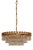 Vintage Brass, Lead Crystal, and 24k Gold-Plated Chandelier from Sölken Leuchten, 1970s For Sale