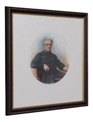1890s Antique Victorian English Framed Ceramic Painting