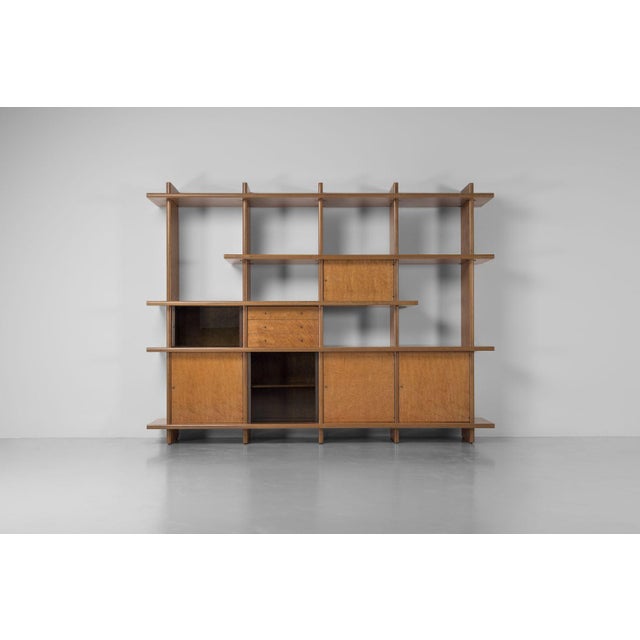 Wood Saporiti Bookcase in Maple and Glass attributed to Giovanni Offredi, Italy, 1978 For Sale - Image 7 of 18