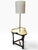 Striking vintage Frederick Cooper Mid-Century table/floor lamp featuring an iconic sculptural clover-shaped tabletop,...