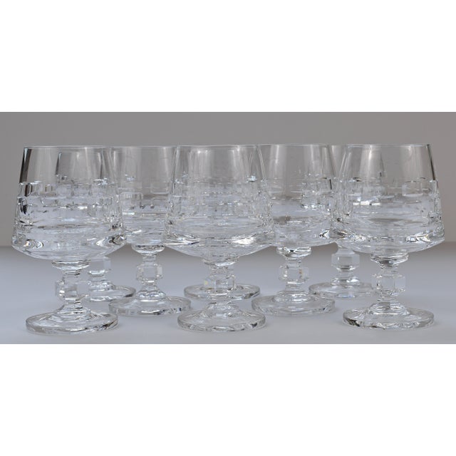 Mid Century Hadeland of Norway Crystal Brandy Glasses Set of 8 Chairish