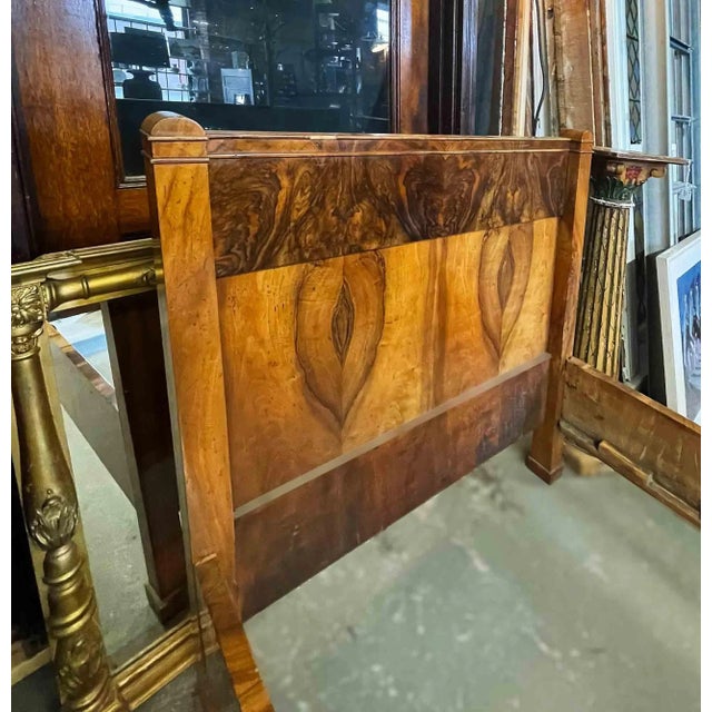 Antique Biedermeier daybed or single bed. Custom new slats included. Headboard sideboards and footboard. May be used as a...