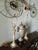 1950s Vintage French Renaissance Rococo Table Lamps & Longwy-Style Ceramic Urn - Set of 3 For Sale - Image 5 of 12