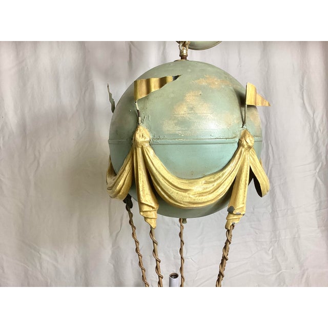 Antique 1930's French Hot-Air Balloon Chandelier For Sale In New York - Image 6 of 11