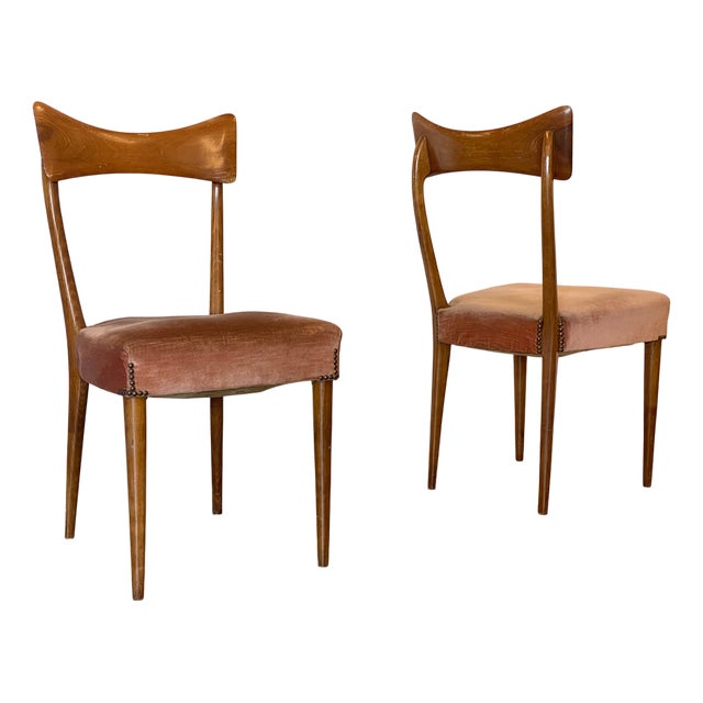 Beech Wood Chairs, 1960s, Set of 2 For Sale