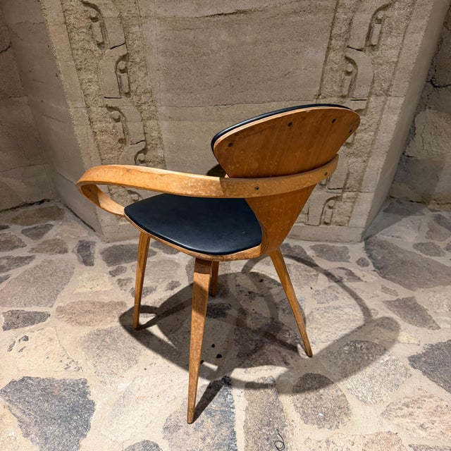 1950s Norman Cherner Molded Plywood Armchair Pretzel for Plycraft Mid-Century For Sale - Image 5 of 15