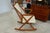 1960s Benny A. Linden Danish Rocking Chair – Honey Teak & Cream Upholstery MCM For Sale - Image 13 of 15