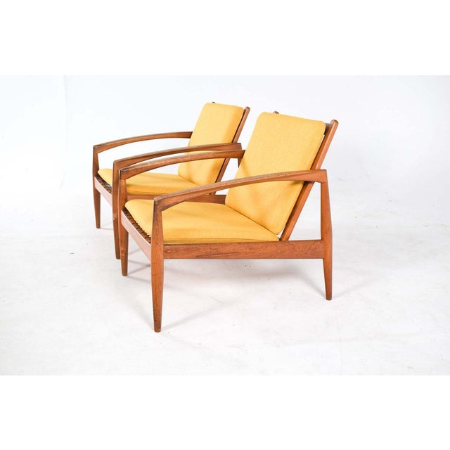 1960s Set of Teak Paper Knife Armchair by Kai Kristiansen for Magnus Olesen, 1960s For Sale - Image 5 of 9
