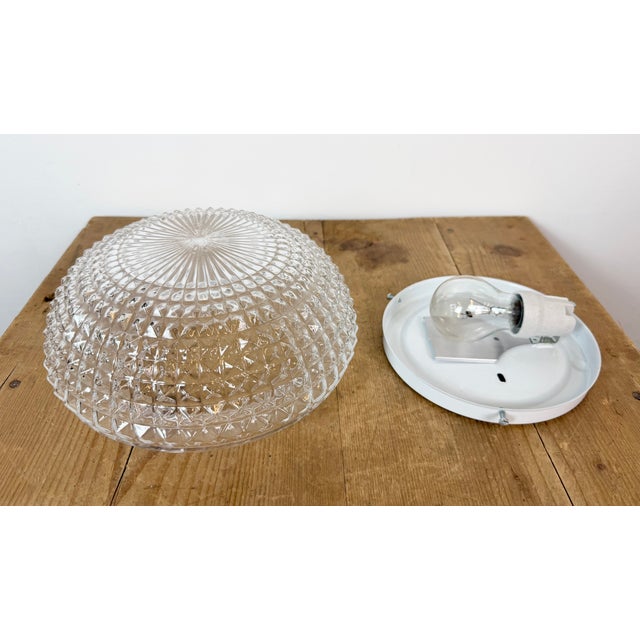 Vintage Glass Wall Light, 1970s For Sale - Image 9 of 17