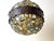 Art Nouveau Austrian Amber and Clear Chunk Glass Globe Pendant, 1910 For Sale - Image 9 of 18