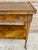 Neoclassic French Marquetry Side Table With One Drawer And Wheels 1940s For Sale - Image 16 of 18